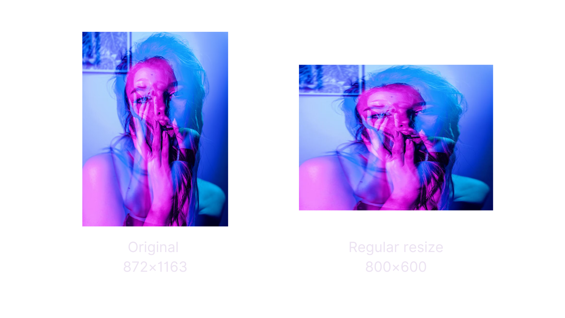 Regular resize in action