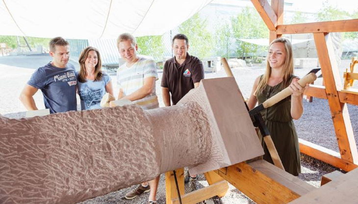 römerbergwerk antike drehbank