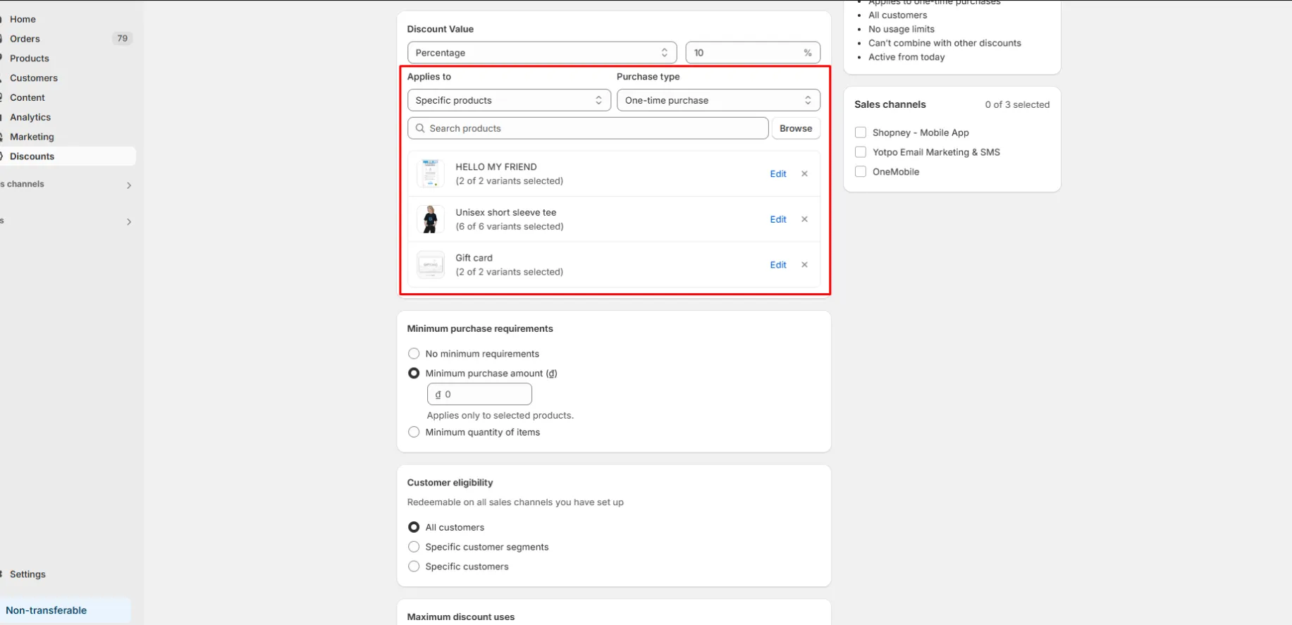 create Shopify tiered discounts