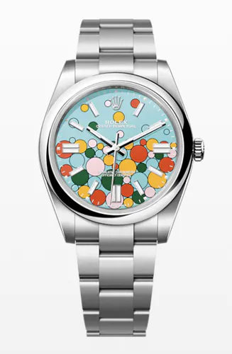 Rolex Oyster Perpetual 41 Turquoise Celebration Dial