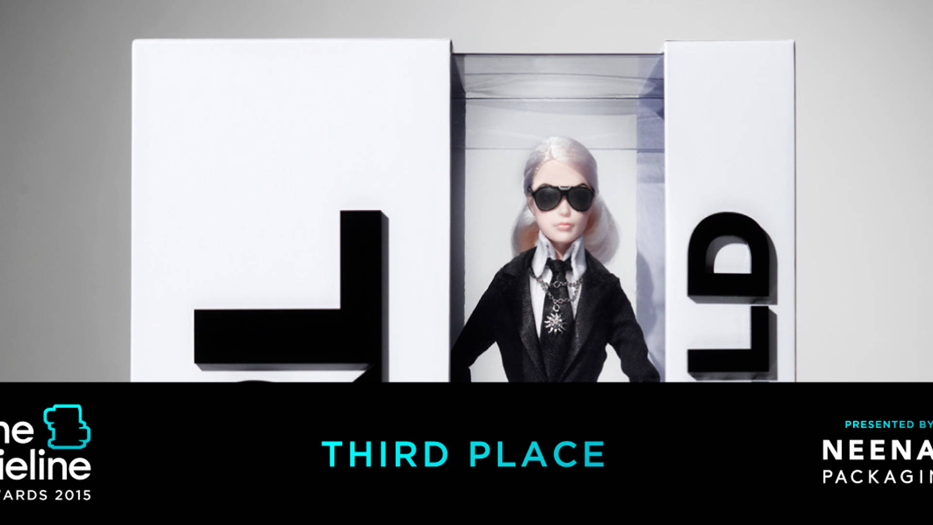 Featured image for The Dieline Awards 2015: 3rd Place Games, Toys, Sports, Recreational- Karl Lagerfeld Barbie® Doll 