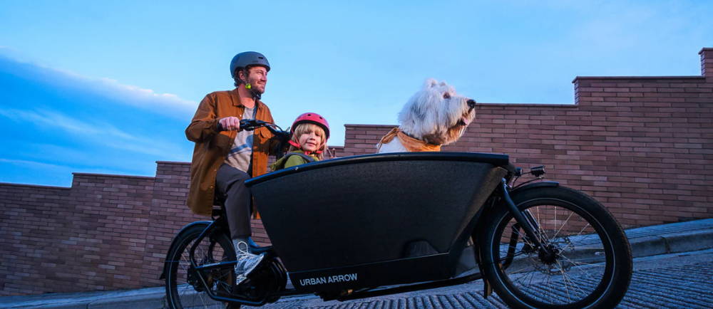 Cargo electric bike and family