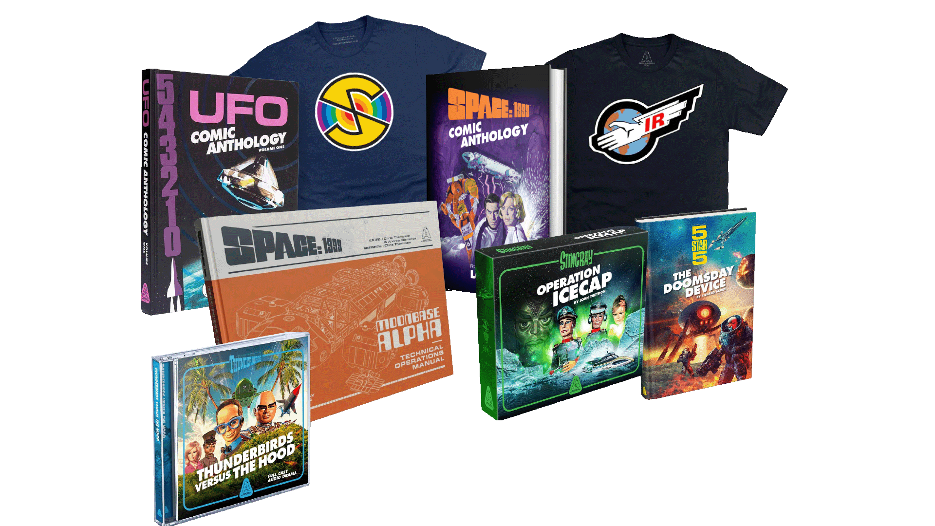 Collection of Anderson Entertainment products from DVDs, Audio Dramas, Clothing, Books, Comics and so much more...