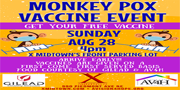 FREE Monkey Pox Vaccine Event promotional image