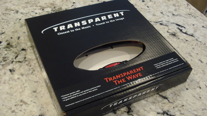 Transparent Audio The Wave 10 feet speaker cables Spade...