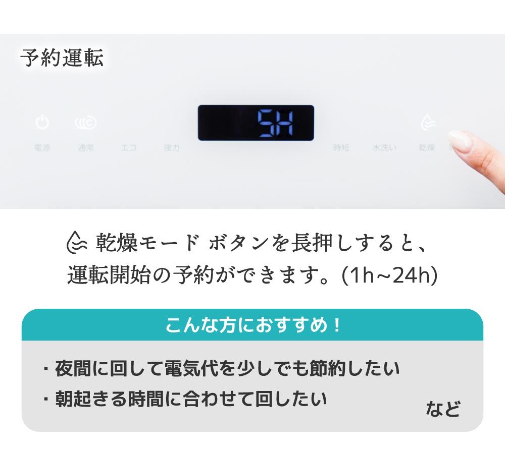 タッチパネル操作でモード選択