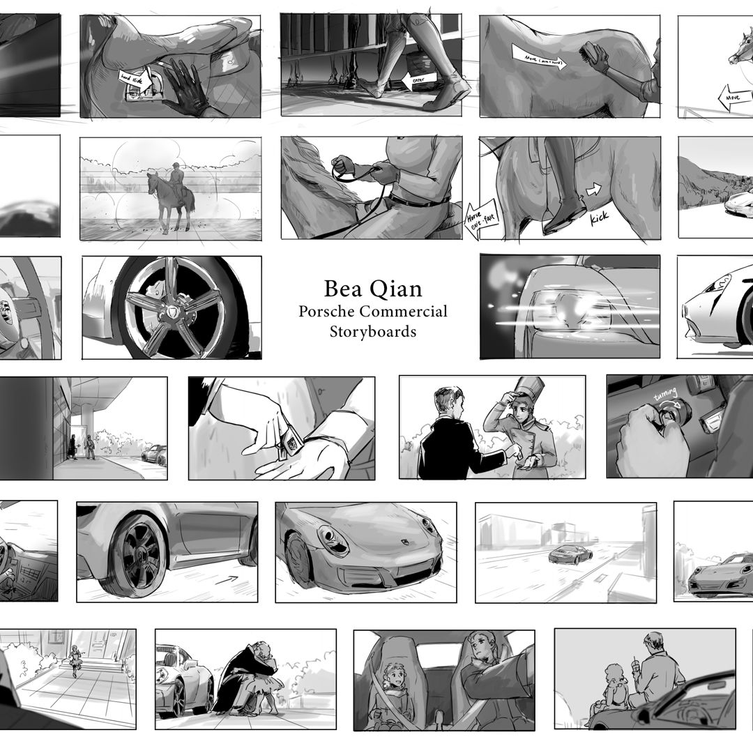 Image of Porsche Commercial Live-Action Storyboards