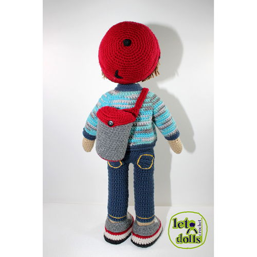LetoDolls Gehaakte Patronen Grote Poppen (21" / 53 cm) Deel 1: Alex, Brenda, Cara & Dan