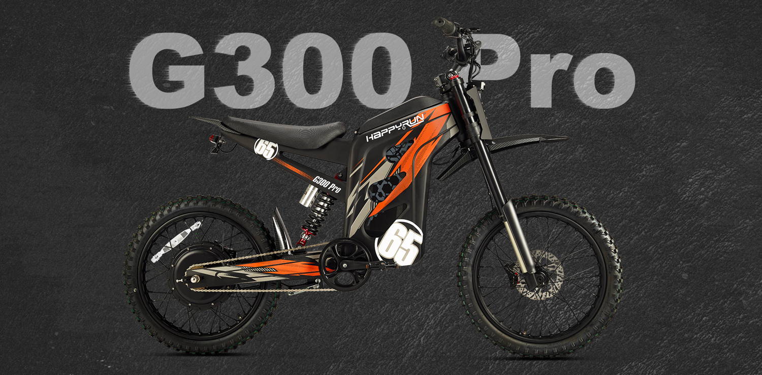 HappyRun Fast Electric Dirt Bike G300 Pro