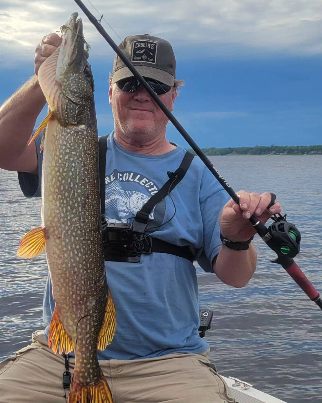 Obalus owner with a catch
