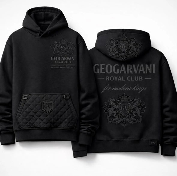 Black Royal Club Luxury Hoodie