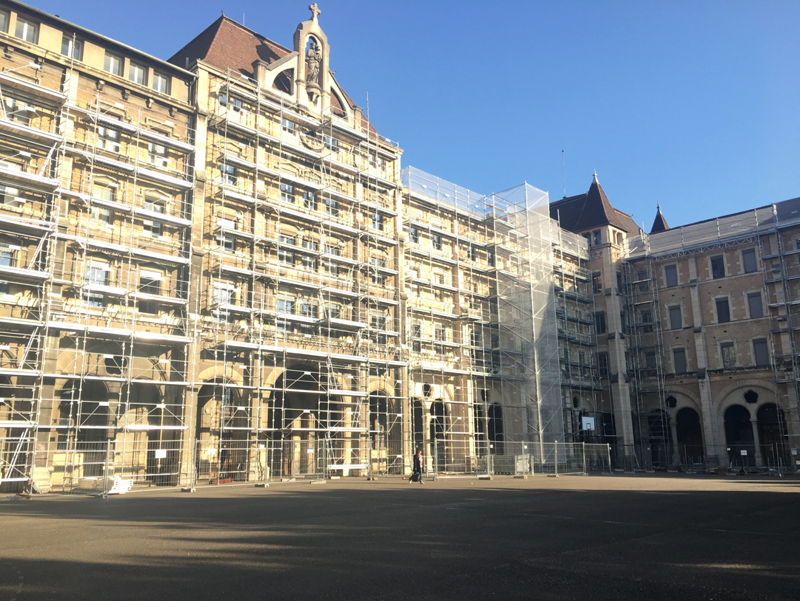 Chantier échafaudage EVEREST — Lycee St Just