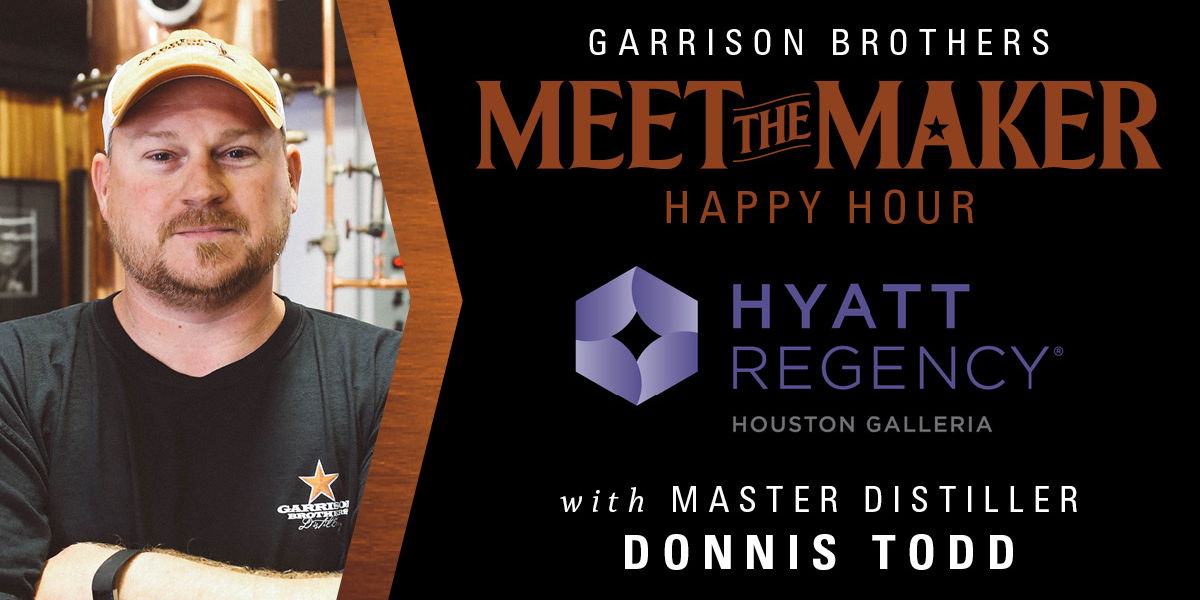 Meet the Maker Happy Hour with Master Distiller Donnis Todd promotional image