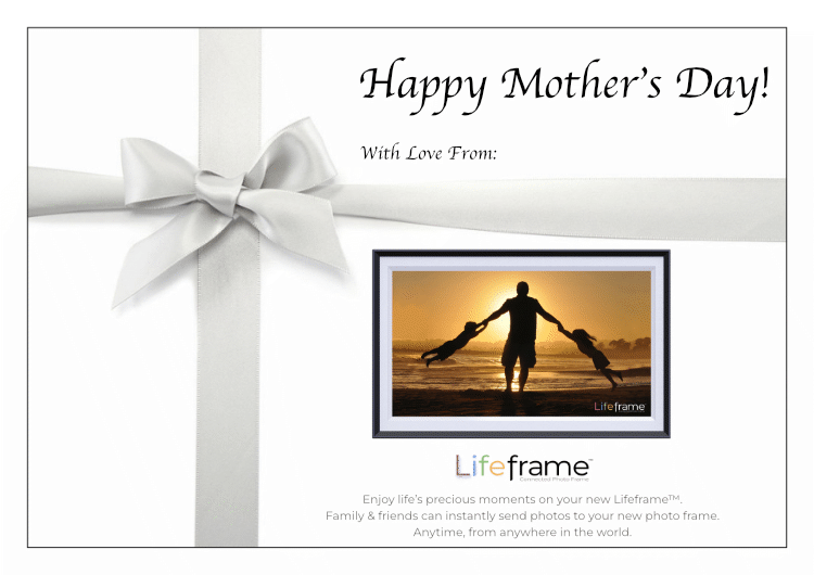 Digital Photo Frame, Gift Certificate, 15" Lifeframe, Metro Charcoal