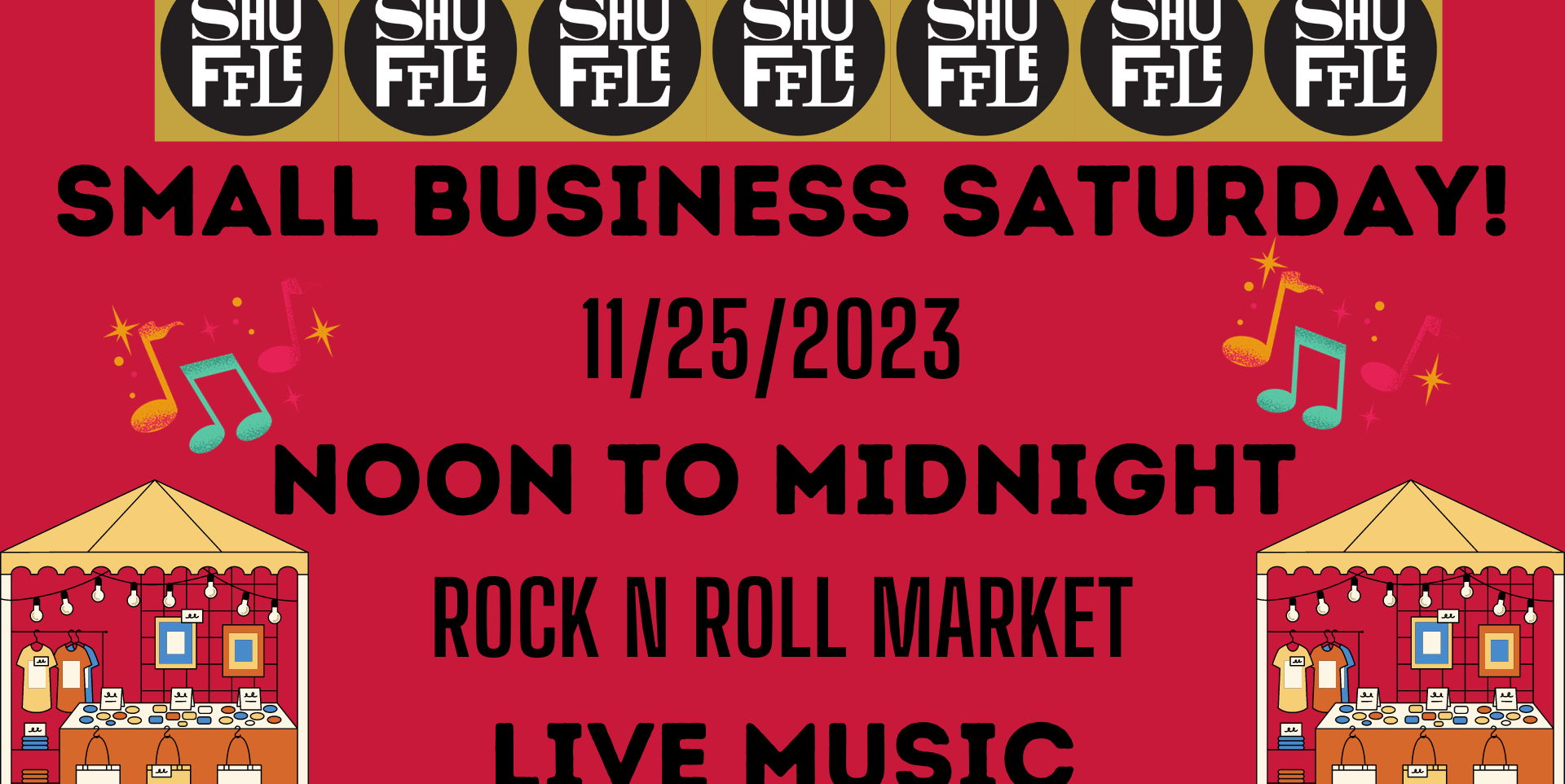 Small Business Saturday Market and Live Music promotional image