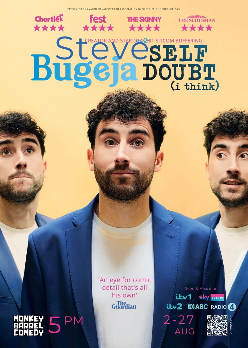 The poster for Steve Bugeja: Self Doubt (I think)