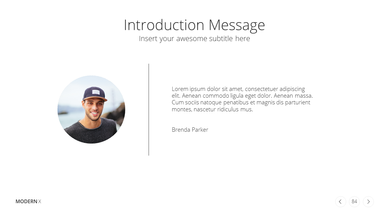 Modern X Consulting Firm Proposal Presentation Template Subtitle