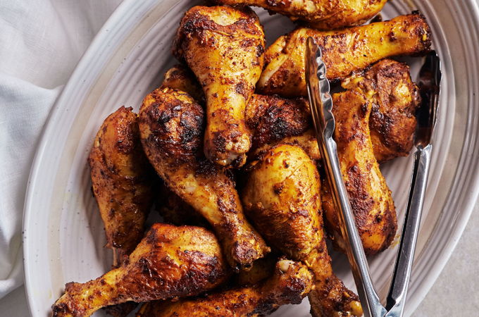 Pilons de poulet au paprika et au curcuma