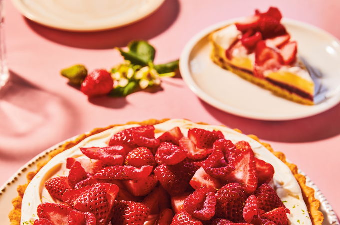 Tarte aux fraises et aux framboises