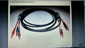 8' Silver speaker cables