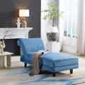 Delatite chaise bed in blue