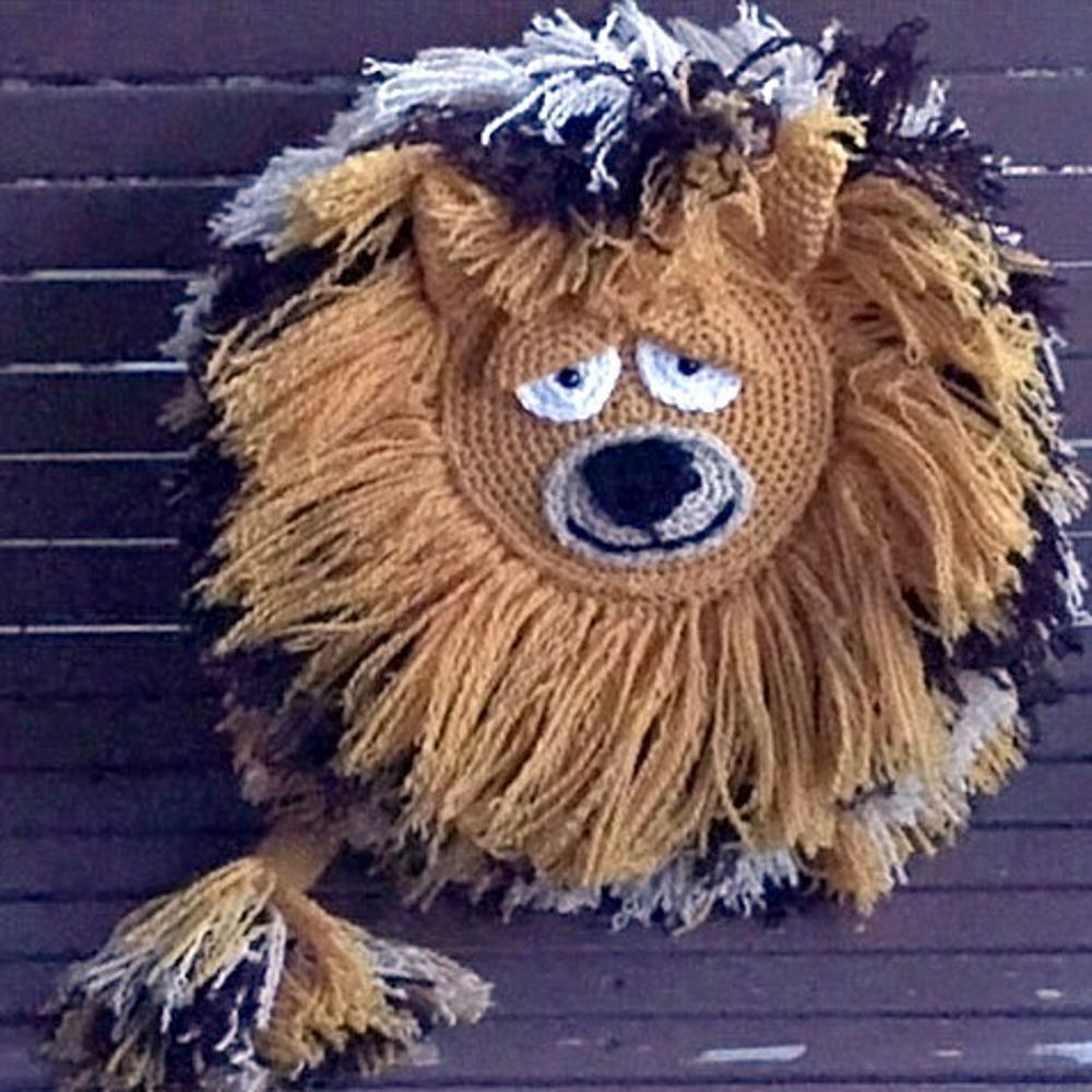 Lion Crochet Pillow Pattern