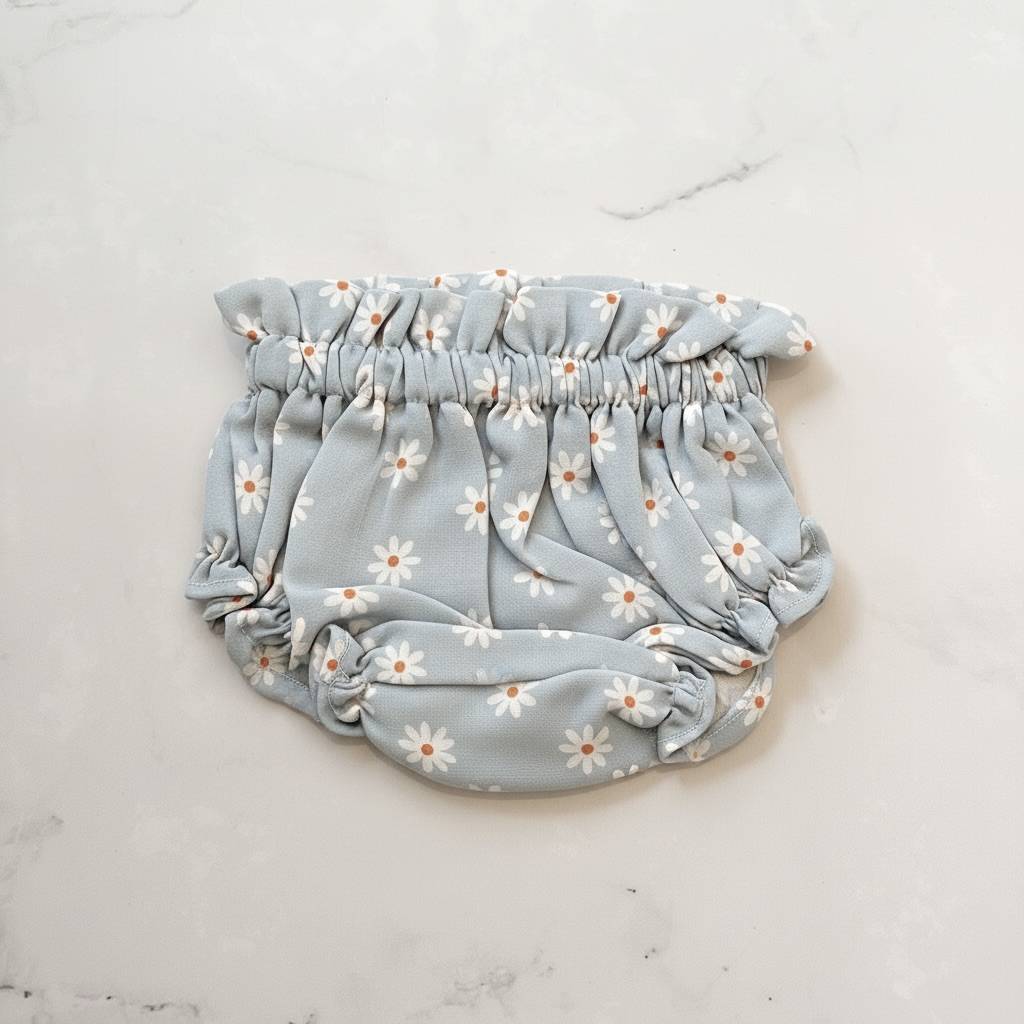 Bloomer léopard brun motif blanc élégant chic pour bébé ou enfant, 100% coton doux certifié OEKO-TEX, idéal à porter en toute saison avec un t-shirt, un pull ou une robe, confectionné au Portugal