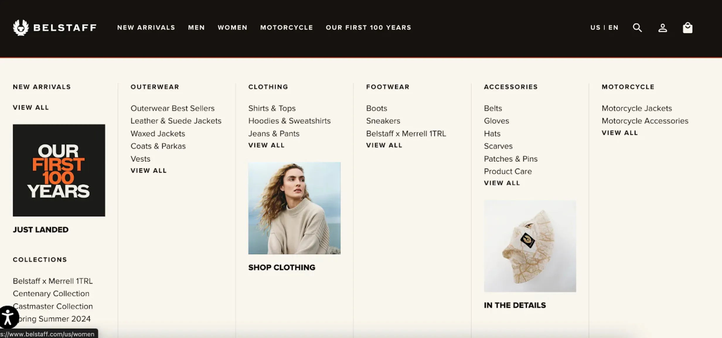 Shopify mega menu with collections