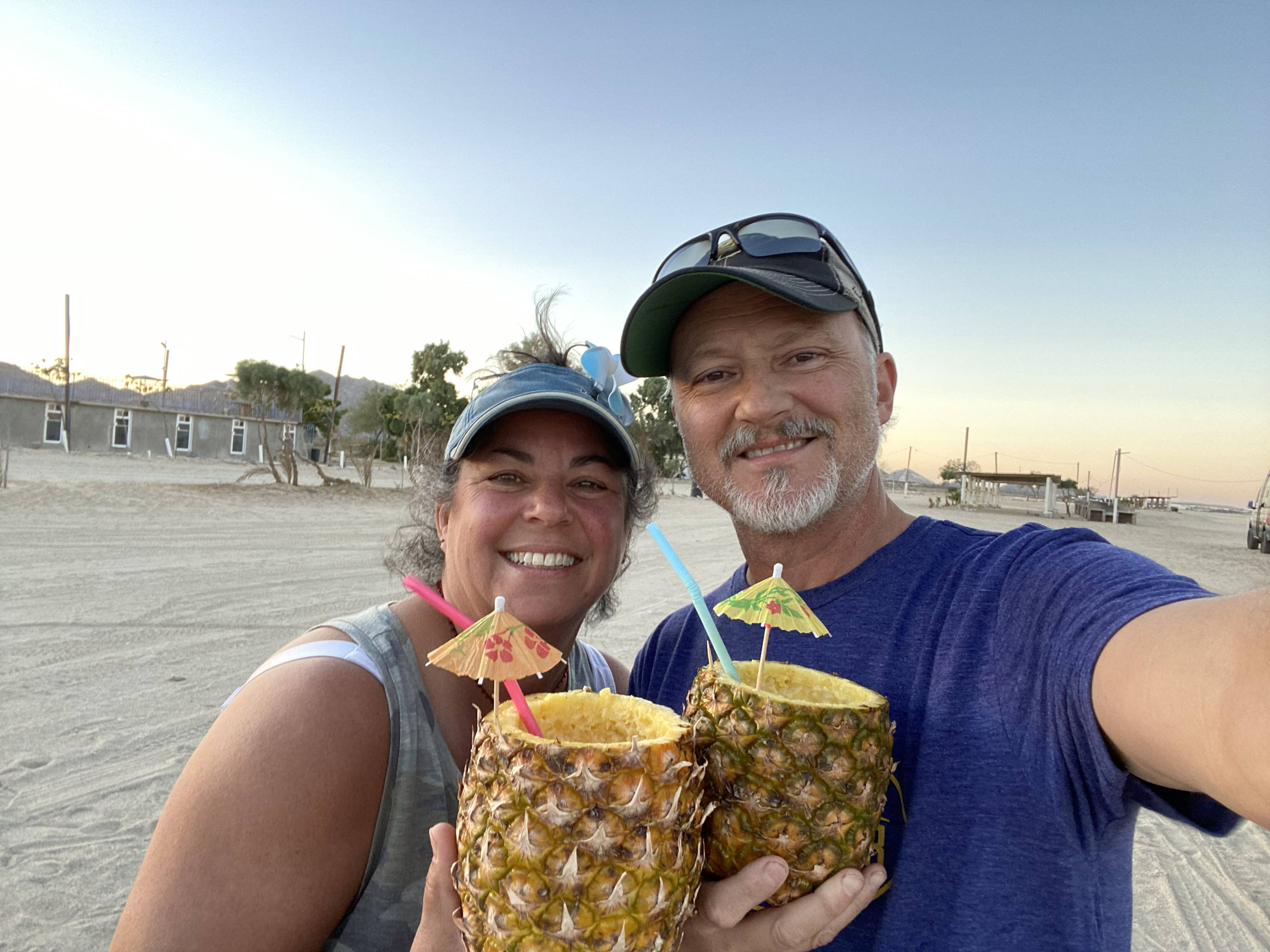 Lisa and Jeff Hainline at the first Baja meetup, which was hosted by Paul Pritts in 2021.