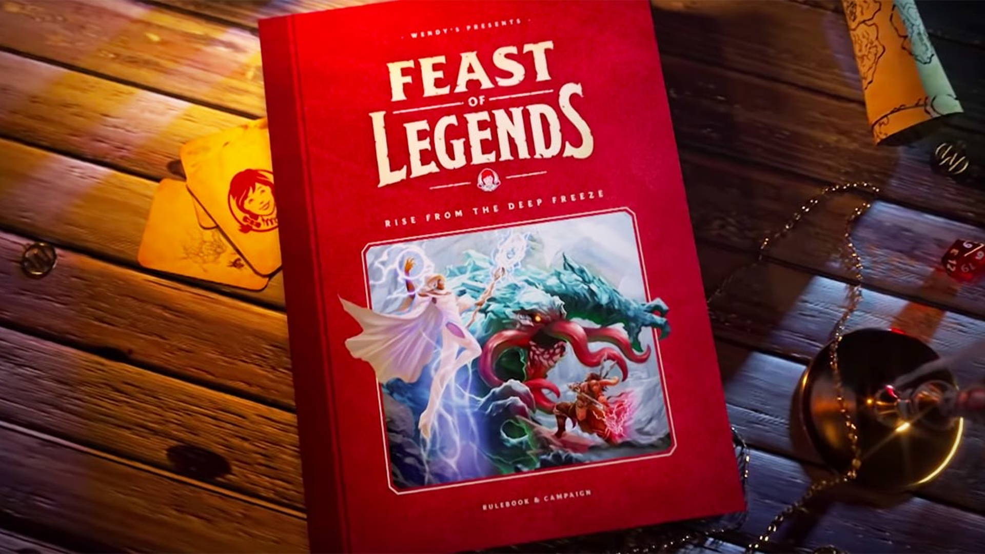 Featured image for Wendy’s Rolls A Natural 20 With New Burger-Themed Tabletop RPG 'Feast of Legends'