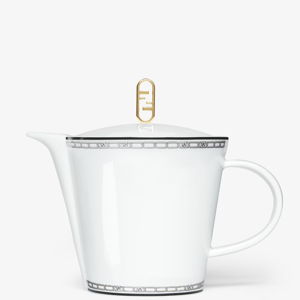 Fendi O’Lock Teapot - White porcelain teapot | Fendi