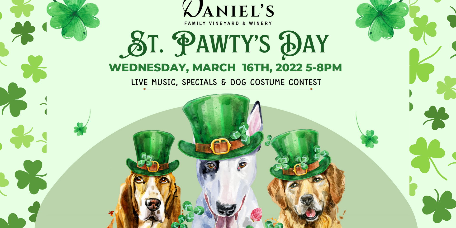 St. Pawty's Day at Daniel's Vineyard promotional image