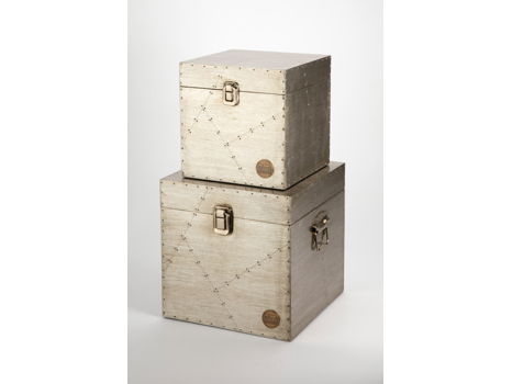 Jensen Aluminum Clad Boxes Set of 2