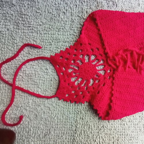 ROZE BLOEMEN VLOEIENDE HALTER TOP