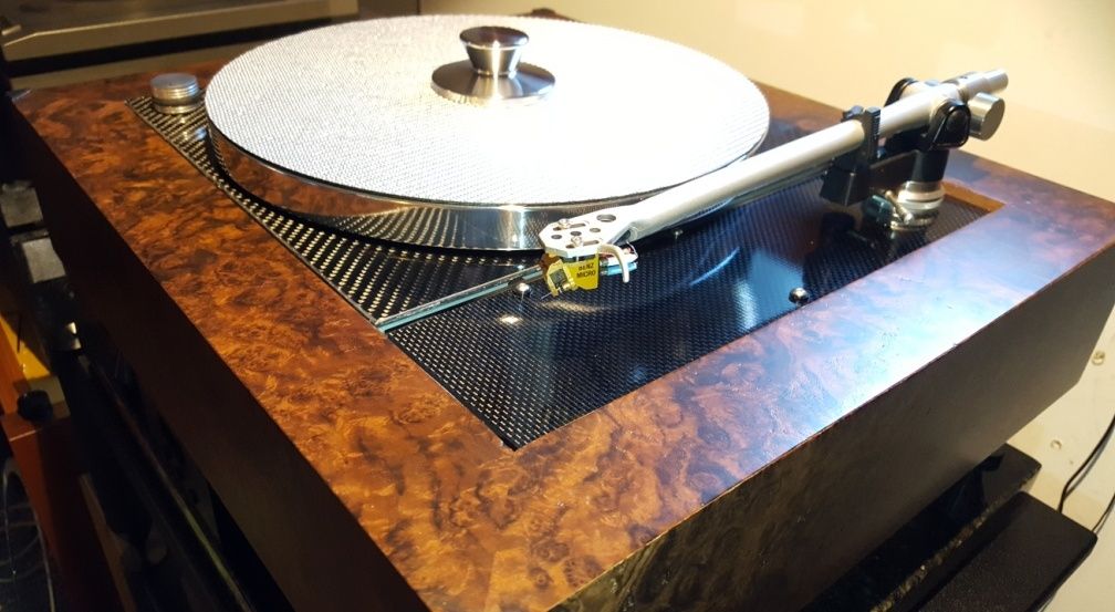 Thorens TD 150 Carbon top plate added