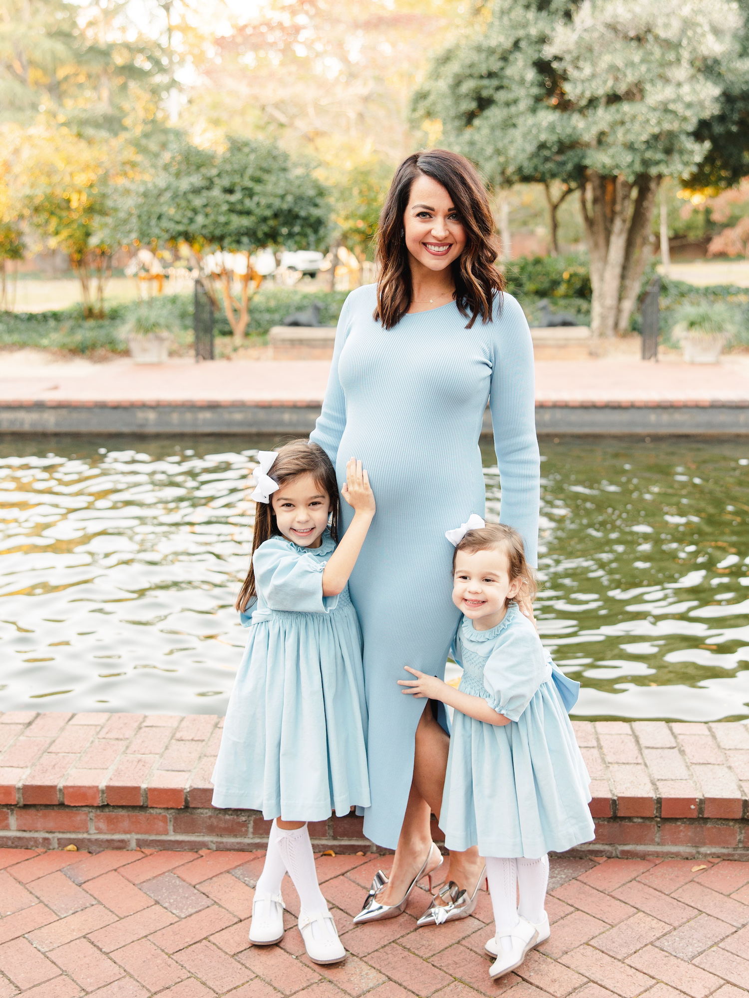 Blue Velvet Smocked dress