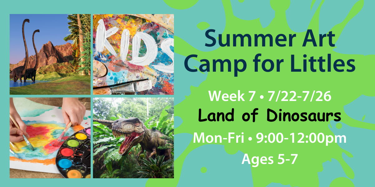 Art Camp for Littles • Land of Dinosaurs promotional image