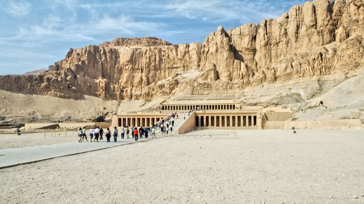The Mortuary Temple of Hatshepsut is renowned for its unique and beautiful architecture, blending traditional Egyptian and classical Greek styles