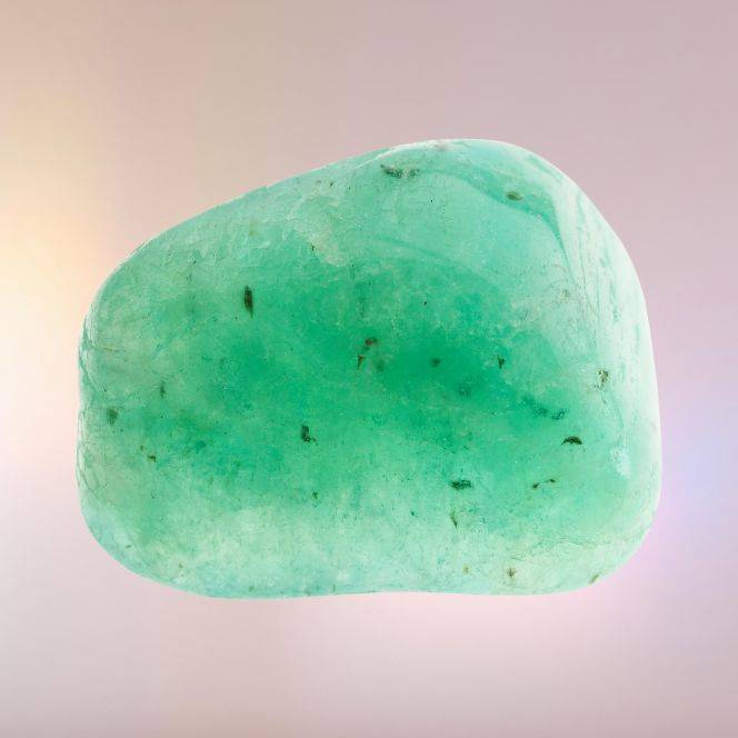 Pierre d’Amazonite naturelle – pierre d’harmonie, de tendresse et d’expression du cœur en lithothérapie.