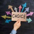 choice-word-on-sign-with-colorful-arrows