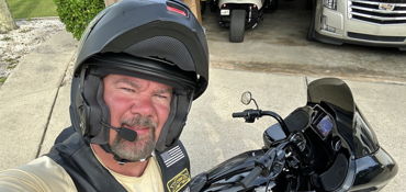 Ride on the back of a motorcycle!