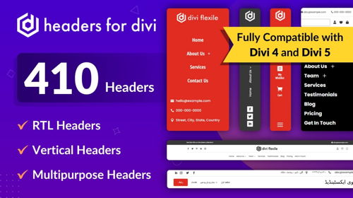 Headers for Divi