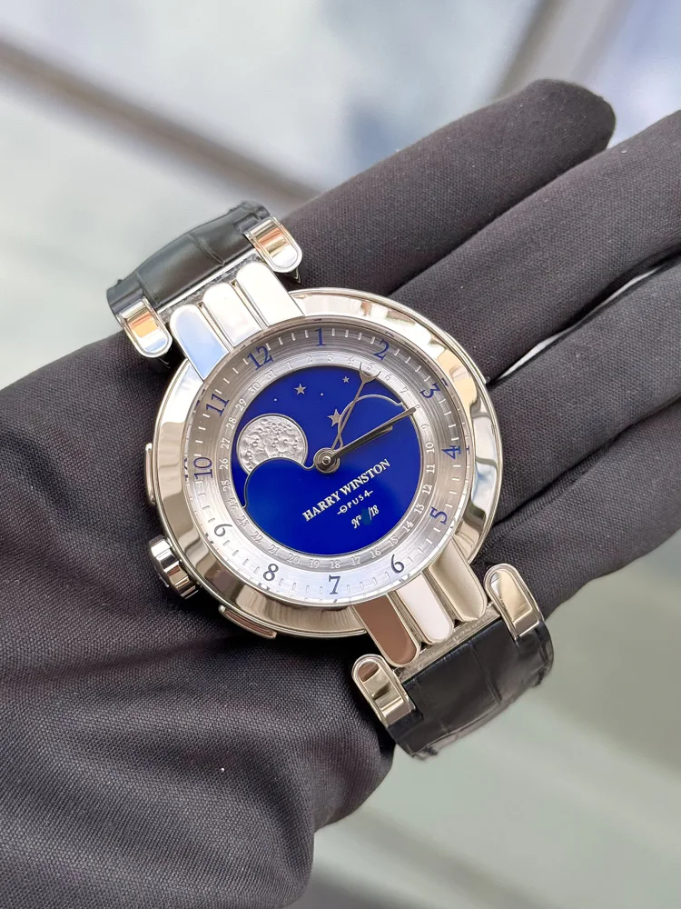 Harry Winston Opus 4 Platinum Tourbillon Minute-repeater with cathedral gongs Moonphase LE 18 pcs