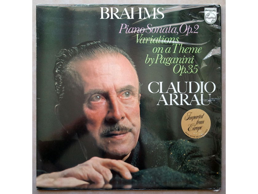 Philips/Arrau/Brahms - Piano Sonata Op.2, Variations on a theme by Paganini Op.35 / NM