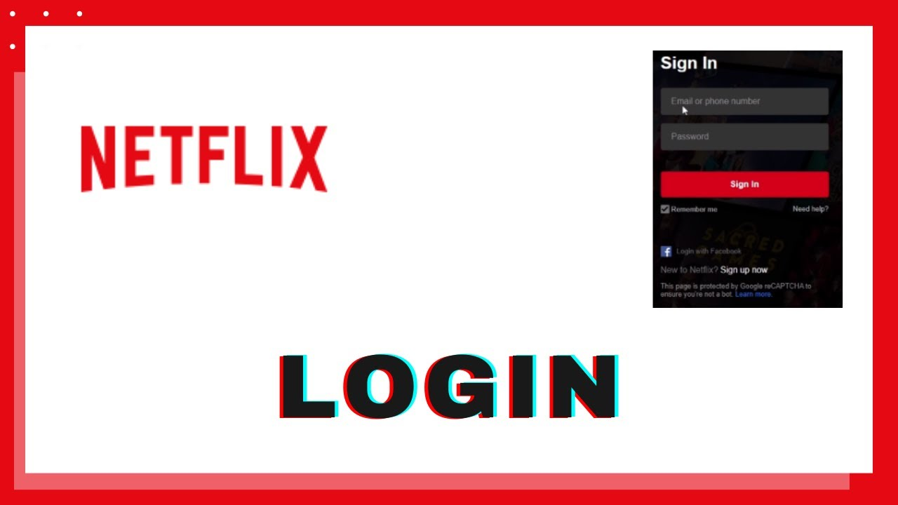 netflix tv login account