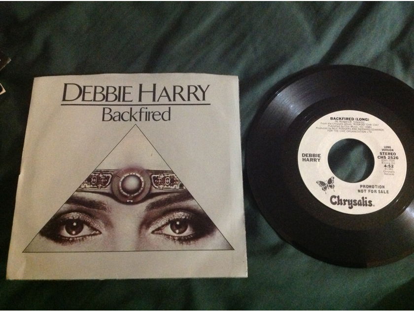 Debbie Harry - Backfired Chrysalis Records 45 With Picture  Sleeve Long/Short Version