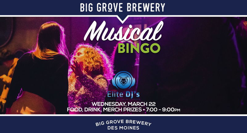 Musical Bingo at Big Grove Brewery (Free)