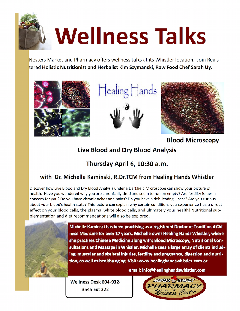 Wellness Talks at Nesters on Blood Analysis