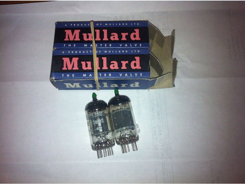 mullard 12au7 vintage tube pair
