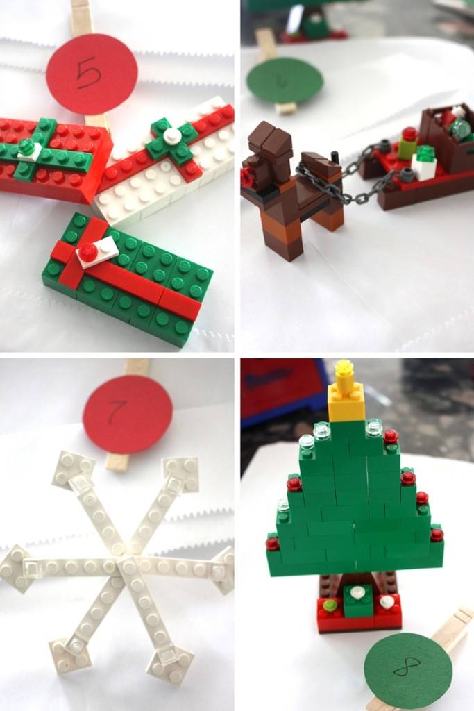 different lego christmas ornaments